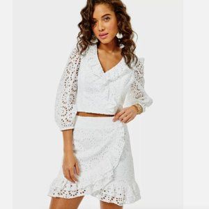 NWT Lilly Pulitzer White Eyelet Set, Size 2